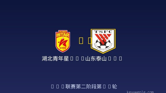 湖北青年星U20 vs 山东泰山U20 全场录像